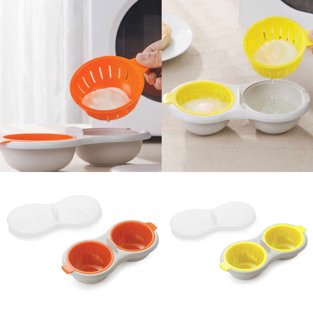Microwave Egg Poacher Set - EggEase-Orange-State of Style
