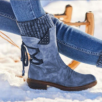 Mid-Calf Snow Boots for Women - Bianca-Blue-4.5-State of Style