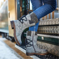 Mid-Calf Snow Boots for Women - Bianca-Grey-4.5-State of Style