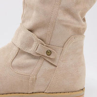 Mid-Calf Winter Boots with Heel - Iris-Beige-4-State of Style