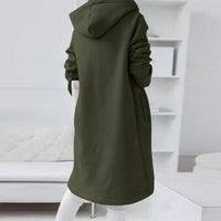 Mid-Length Hooded Jacket | Stylish & Comfortable-Dark Green-S-State of Style