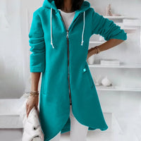 Mid-Length Hooded Jacket | Stylish & Comfortable-Light Green-S-State of Style