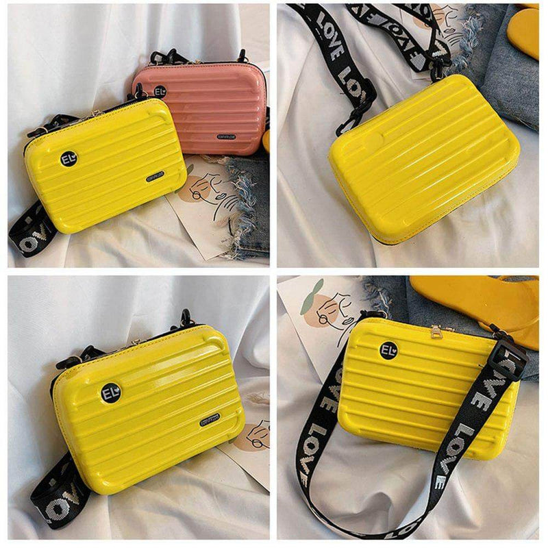 Compact Hard Shell Travel Handbag