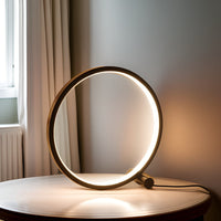 Minimalist Dimmable Table Lamp - EclipseAura Lamp-Black-Clear White-Touch-State of Style