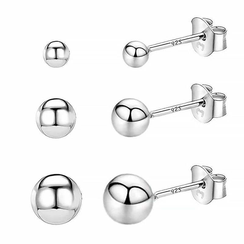 Minimalist Earrings - Lunara-Set (All sizes)-Silver-State of Style
