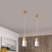 Minimalist LED Cylinder Pendant Light - NordicGlow-White-State of Style