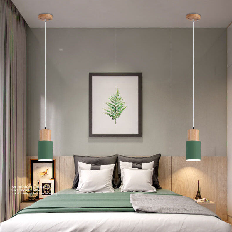 Minimalist LED Cylinder Pendant Light - NordicGlow-White-State of Style
