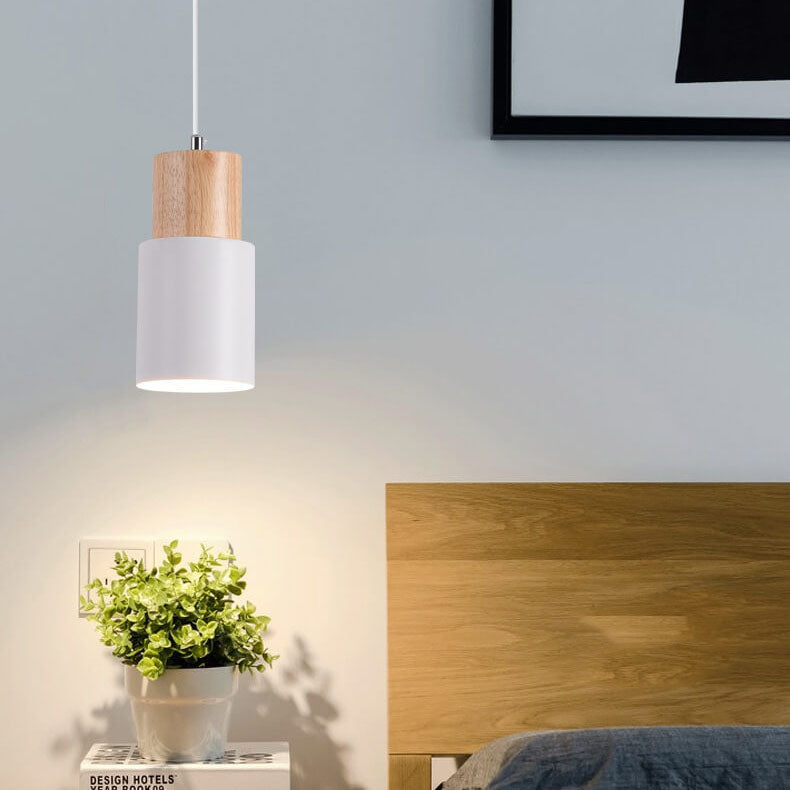 Minimalist LED Cylinder Pendant Light - NordicGlow-White-State of Style
