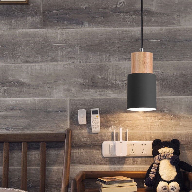 Minimalist LED Cylinder Pendant Light - NordicGlow-White-State of Style