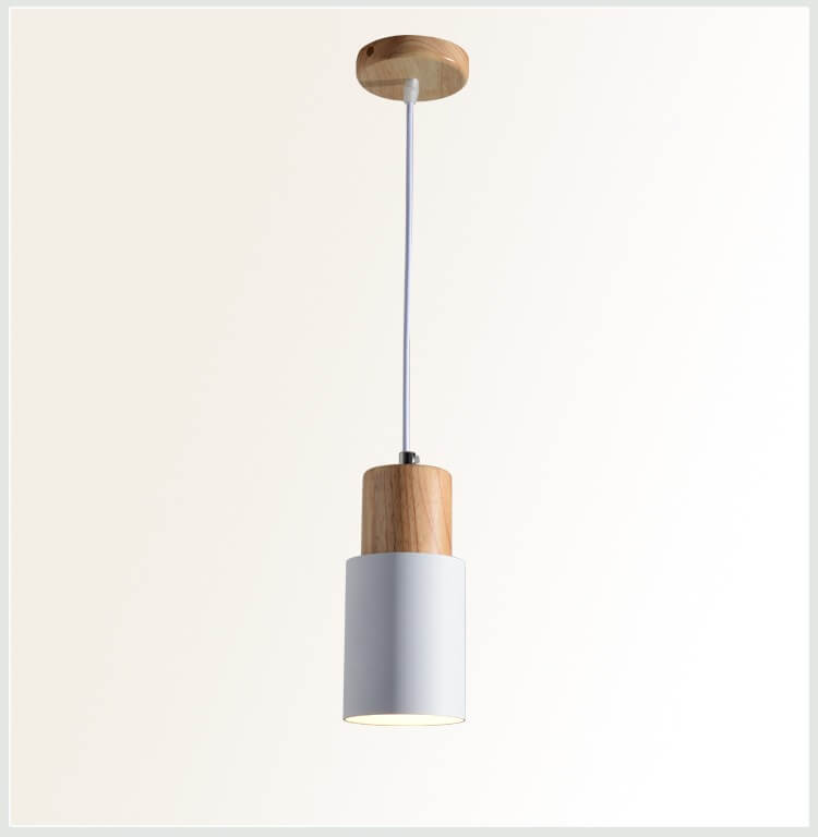 Minimalist LED Cylinder Pendant Light - NordicGlow-White-State of Style