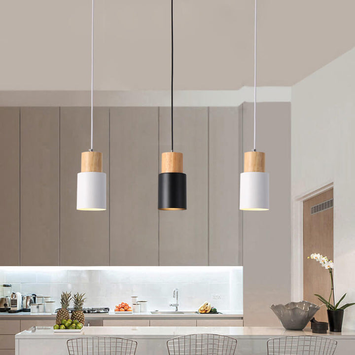 Minimalist LED Cylinder Pendant Light - NordicGlow-White-State of Style