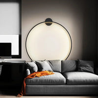 Minimalist Round Wall Lamp - Lars-30cm-Type A AC Input-Warm White-State of Style