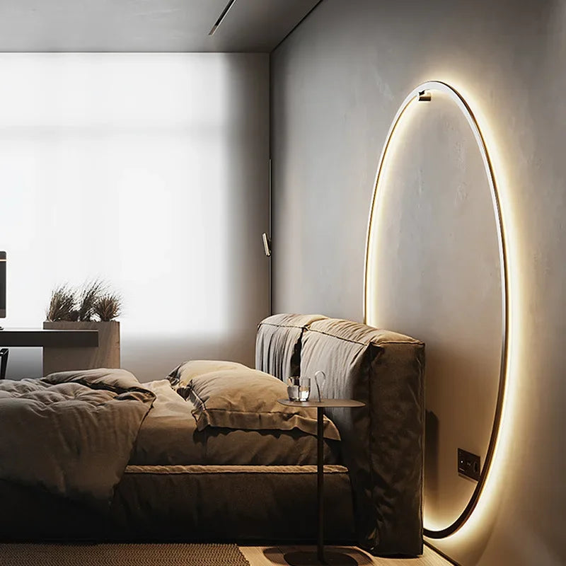 Minimalist Round Wall Lamp - Lars-30cm-Type A AC Input-Warm White-State of Style