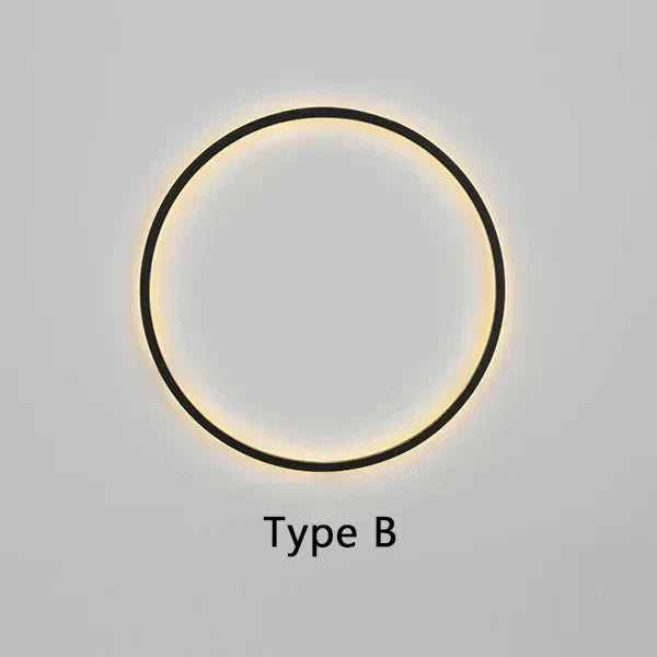 Minimalist Round Wall Lamp - Lars-30cm-Type A AC Input-Warm White-State of Style