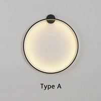 Minimalist Round Wall Lamp - Lars-30cm-Type A AC Input-Warm White-State of Style