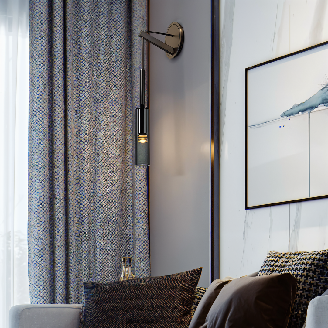 Minimalist Wall Lamp with Smoke Glass - Orvane-State of Style