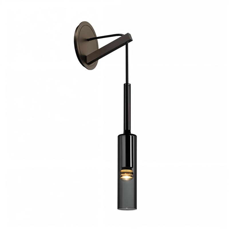 Minimalist Wall Lamp with Smoke Glass - Orvane-State of Style