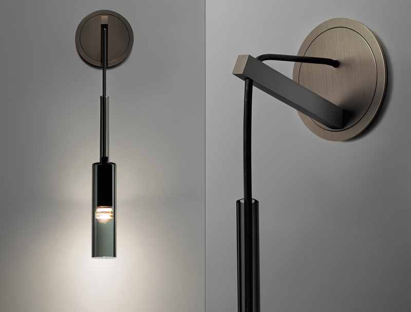 Minimalist Wall Lamp with Smoke Glass - Orvane-State of Style