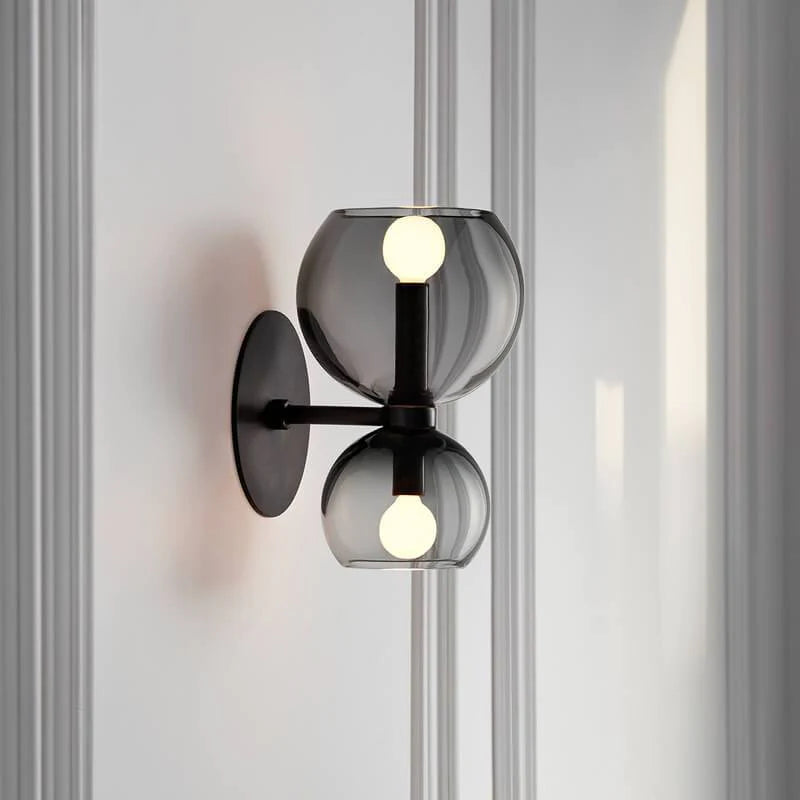 Minimalistic Double LED Wall Lamp – Lumis Duo-Grey-State of Style