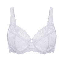 Minimiser Bra with Floral Lace in Plus Size-Nude-14B-State of Style