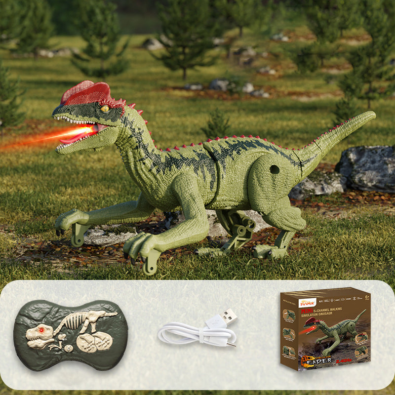 Mist-Spraying Interactive Dinosaur - RoboRex-Cockatrice 22cm - Brown-State of Style