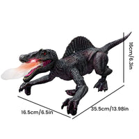Mist-Spraying Interactive Dinosaur - RoboRex-Velociraptor 22cm - Blue-State of Style