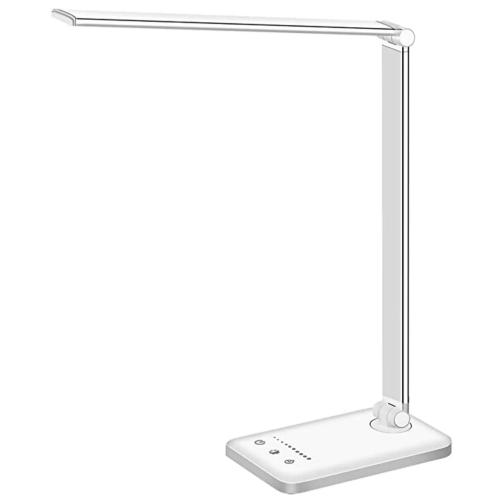 Modern Adjustable LED Desk Lamp with USB Charging Port - BrightEase-Pink-State of Style