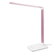 Modern Adjustable LED Desk Lamp with USB Charging Port - BrightEase-White-State of Style