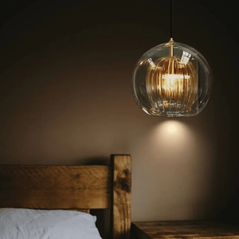 Modern Aluminium-Glass Pendant Light - LumaLite-Transparent-Neutral White-State of Style