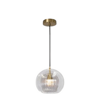 Modern Aluminium-Glass Pendant Light - LumaLite-Transparent-Neutral White-State of Style