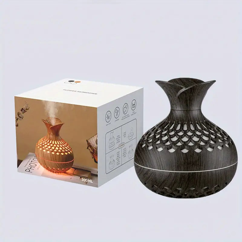 Modern and Stylish Aroma Diffuser - AromaBloom-Brown-State of Style