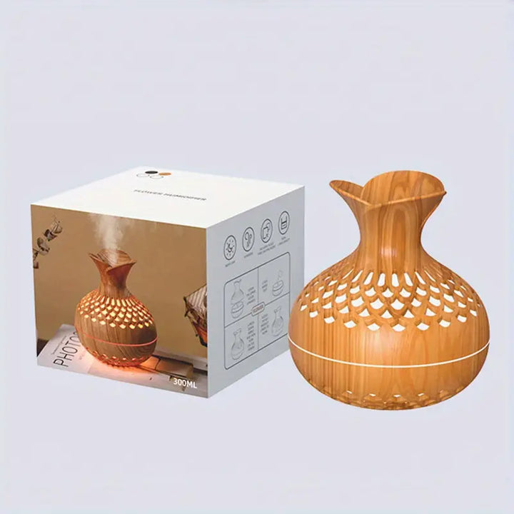 Modern and Stylish Aroma Diffuser - AromaBloom-Brown-State of Style