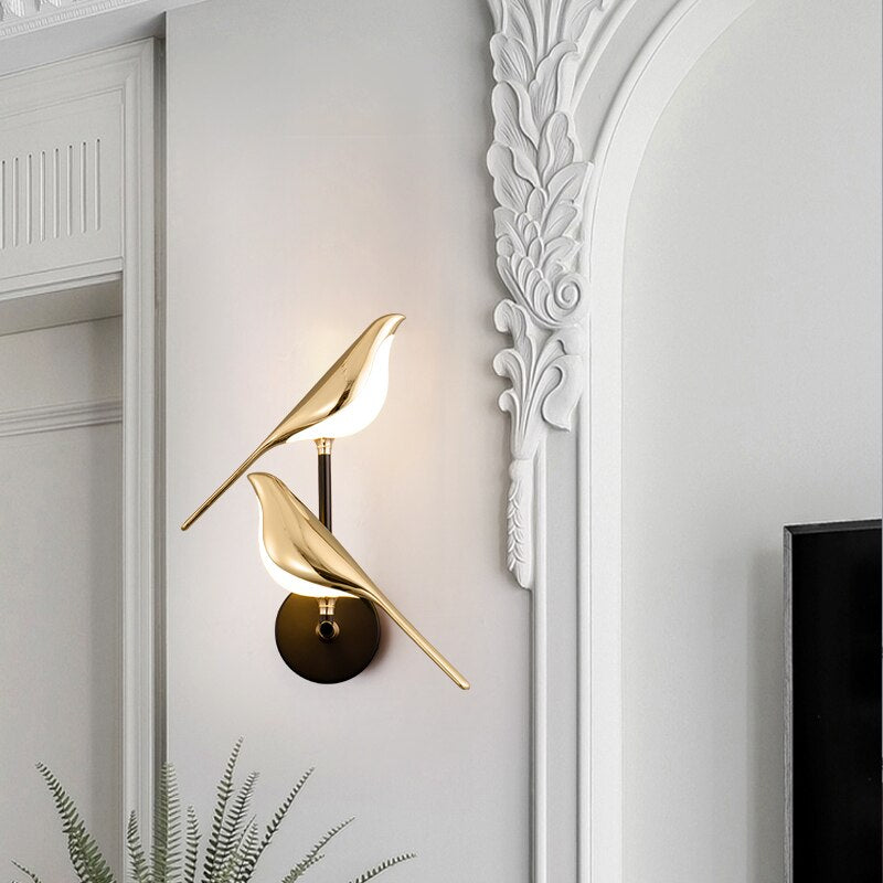 Modern Bird Wall Lamp - AviaryGlow-1 Bird Wall Lamp-State of Style