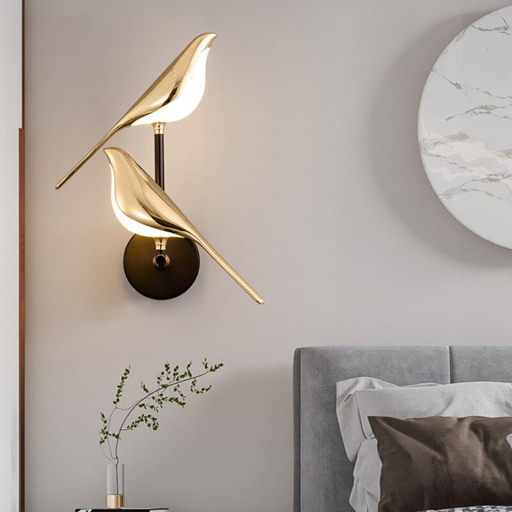 Modern Bird Wall Lamp - AviaryGlow-1 Bird Wall Lamp-State of Style