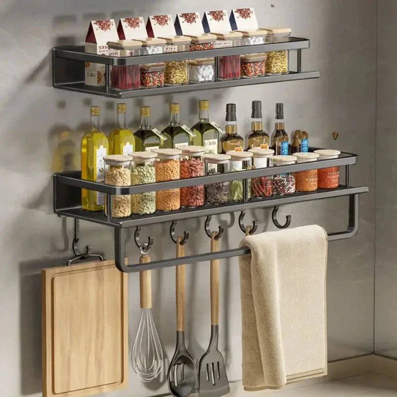 Modern Black Kitchen Rack - MetroRack-30cm-State of Style