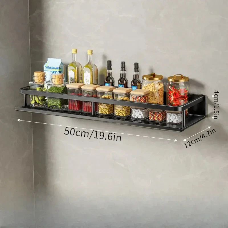 Modern Black Kitchen Rack - MetroRack-50cm-State of Style