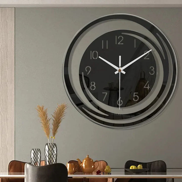 Modern Black Wall Clock in Acrylic - ScandiTime-State of Style