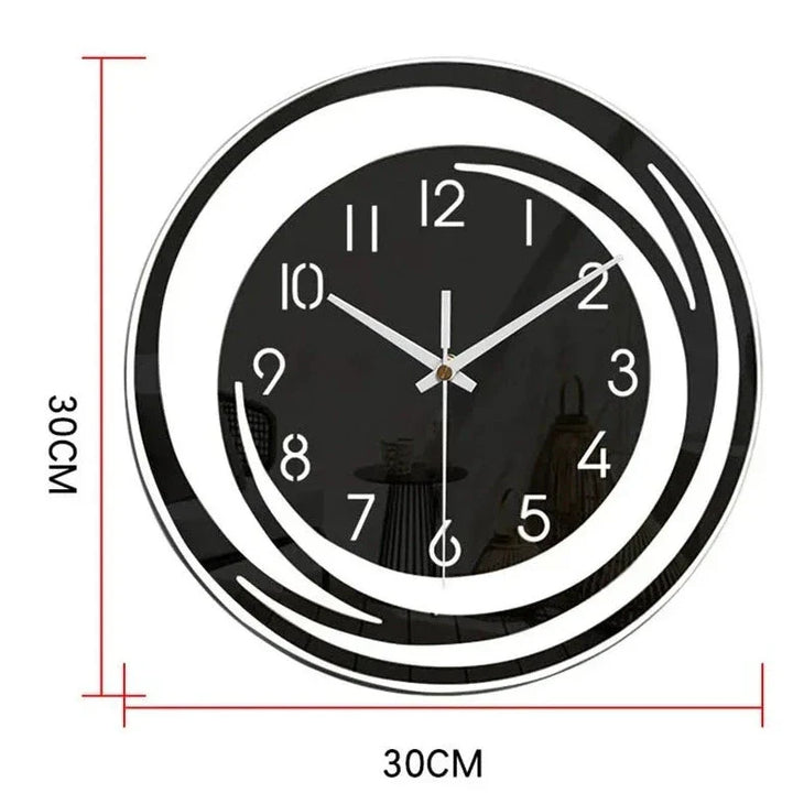 Modern Black Wall Clock in Acrylic - ScandiTime-State of Style