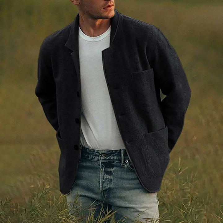 Modern Casual Men's Blazer - Aiden-Black-S-State of Style