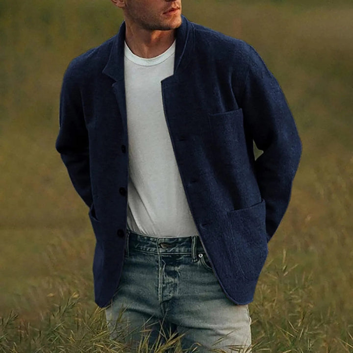 Modern Casual Men's Blazer - Aiden-Blue-S-State of Style