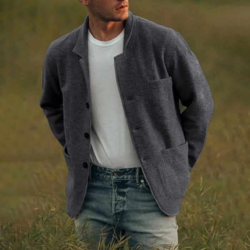 Modern Casual Men's Blazer - Aiden-Dark Grey-S-State of Style