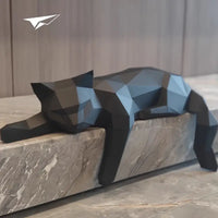 Modern Cat Figurine - Luna-Black-State of Style