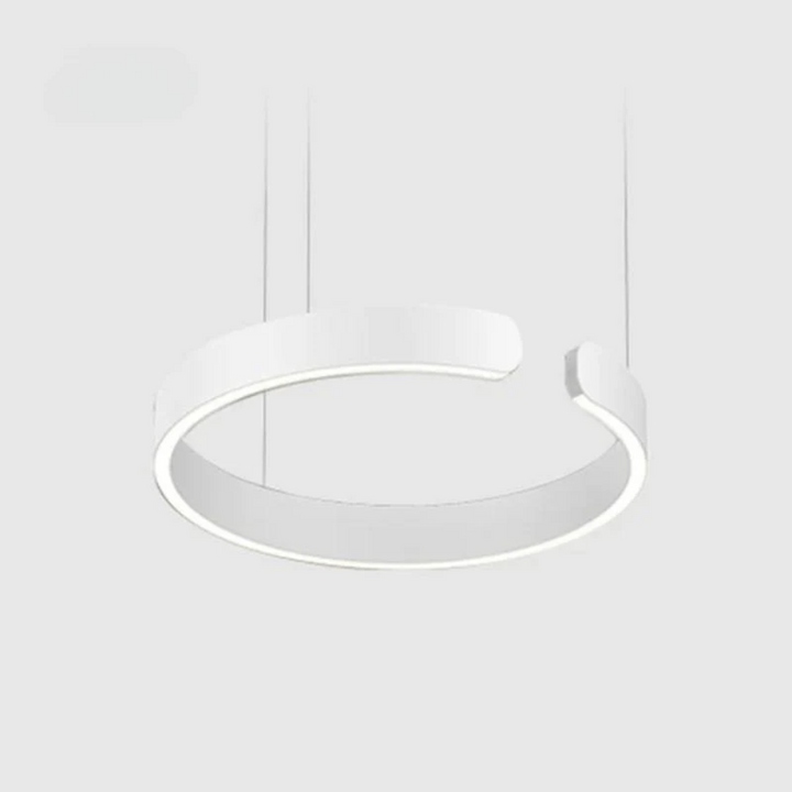 Modern Circle LED Pendant Light - HaloRing-White-3 Colours-40 cm-State of Style