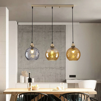 Modern Cluster Pendant Light with 3 Lamps - Cascade-Pink-Round-State of Style