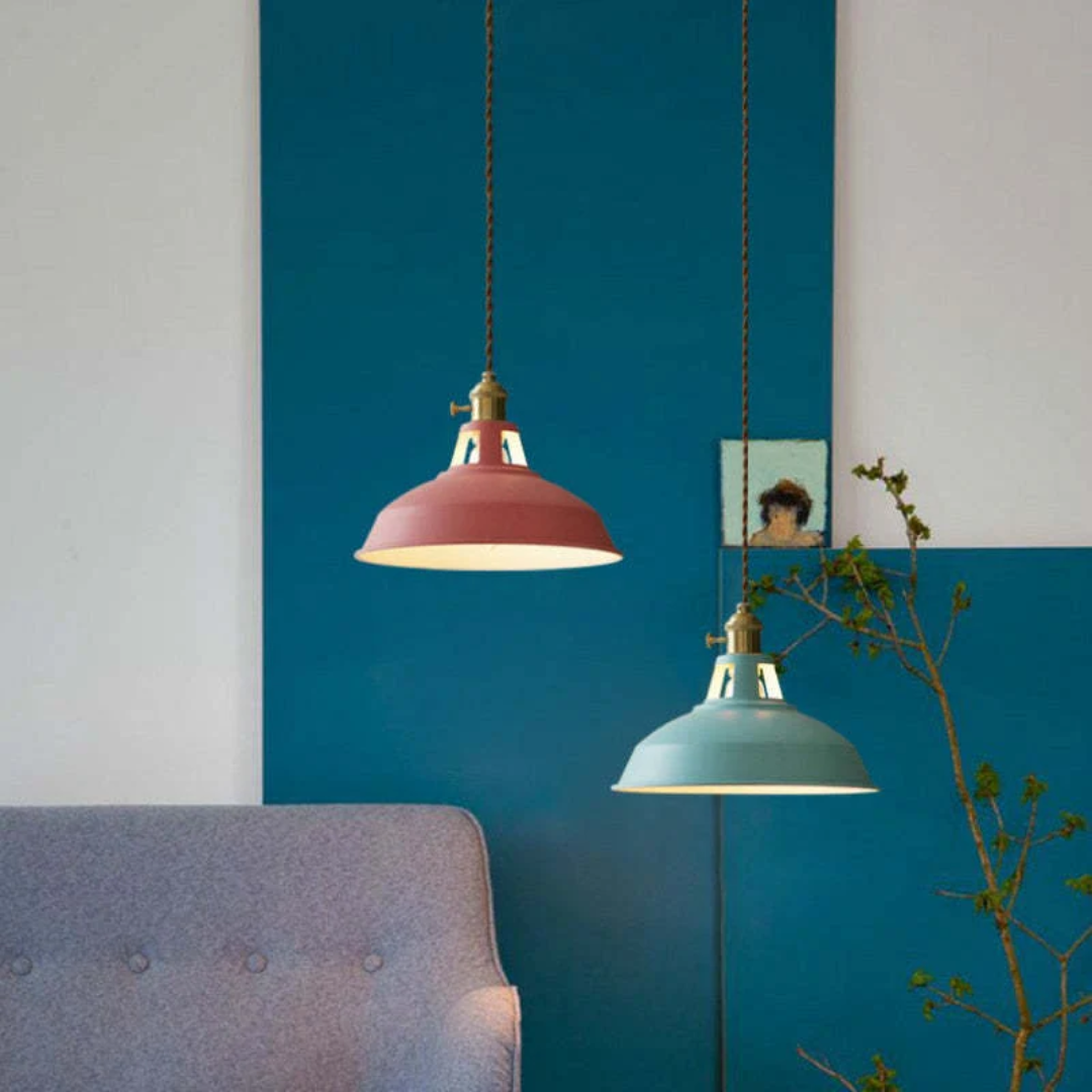 Modern Colourful LED Pendant Light - ChromaLuxe-Blue-Warm White-State of Style