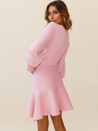 Modern Dress With Balloon Sleeves | Elegant & Stylish-Black-S-State of Style
