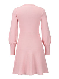 Modern Dress With Balloon Sleeves | Elegant & Stylish-Black-S-State of Style