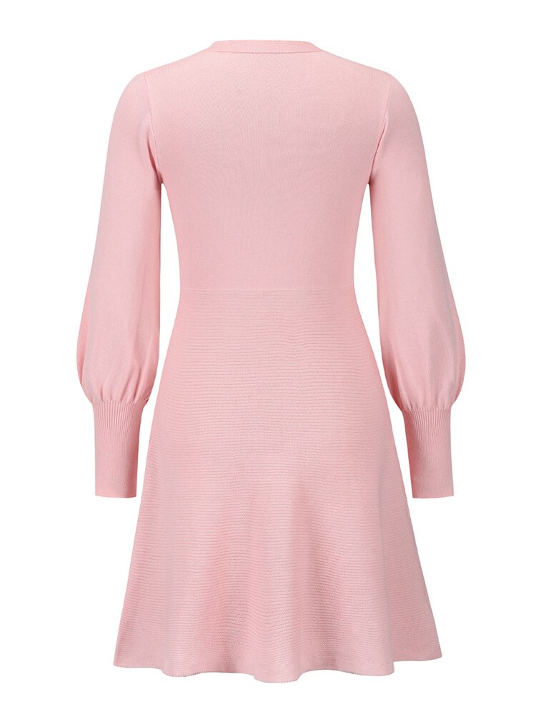 Modern Dress With Balloon Sleeves | Elegant & Stylish-Black-S-State of Style