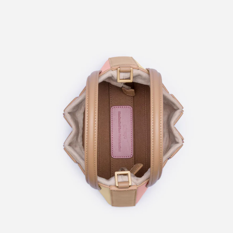 Modern Handbag with Geometric Design - GeoChic-Pink-State of Style