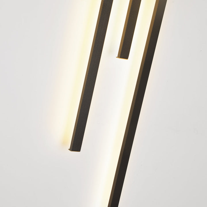 Modern Industrial LED Wall Light - LumoGlow-63CM-Black-A-State of Style